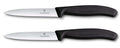 Victorinox Officemessenset Swiss Classic Zwart 2-delig - Gekarteld & Glad Officemes