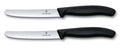 Victorinox Tomatenmesjes Gekarteld Swiss Classic Zwart - 11 cm - 2 stuks