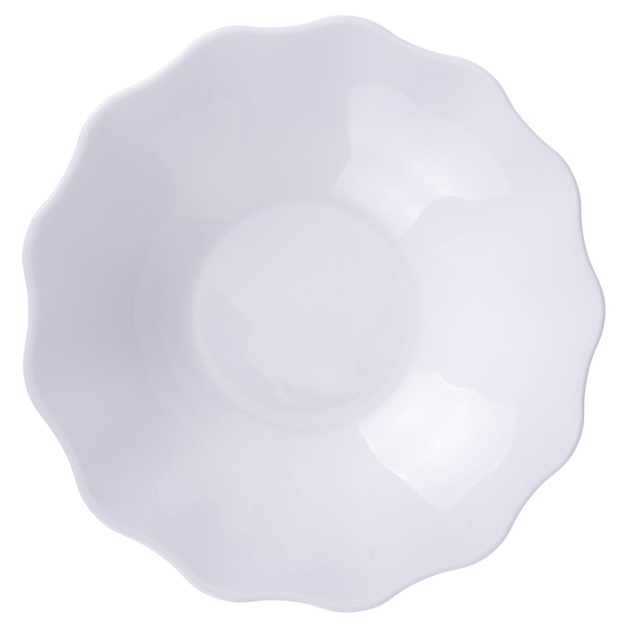 Villa d'Este Home Serviesset Scallop Wit Opaalglas 18-delig / 6 personen - 6 dinerborden, 6 ontbijtborden en 6 diepe borden