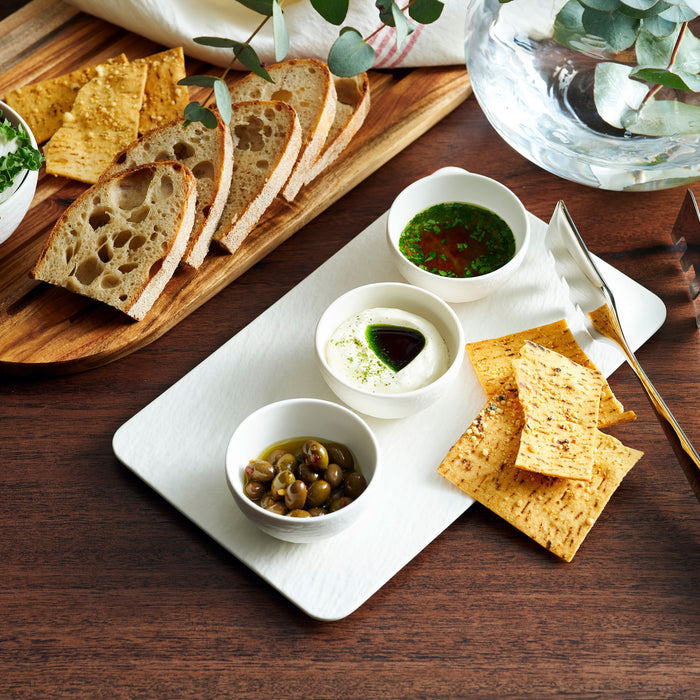 Villeroy & Boch Dipschaaltjes Set Manufacture Rock - Wit - 4-delig