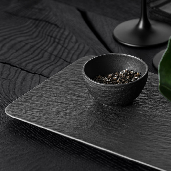 Villeroy & Boch Dipschaaltjes Set Manufacture Rock - Zwart - 4-delig