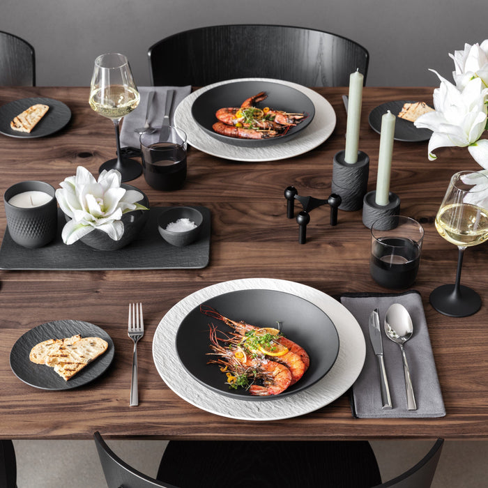 Villeroy & Boch Gebaksbordje Manufacture Rock - Zwart - ø 15.5 cm