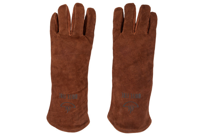 White Fire BBQ Handschoenen / Ovenhandschoenen Leer - Bruin - 2 stuks