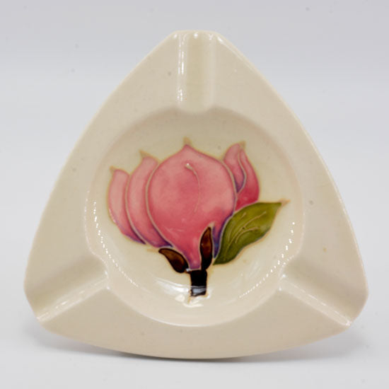 White Magnolia Moorcroft Ashtray