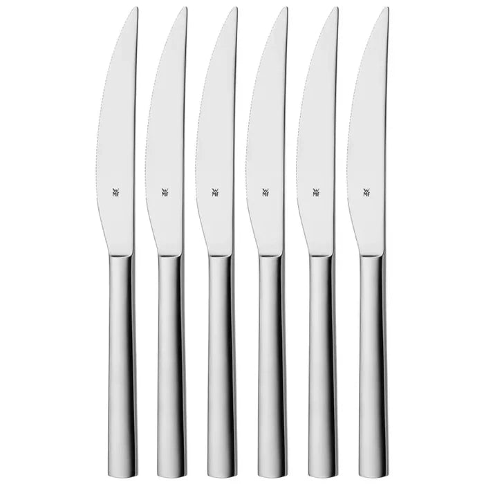 WMF Steakmessen Nuova - 6 stuks - Inclusief GRATIS Cookinglife Peper- en Zoutmolenset