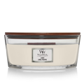 WoodWick Geurkaars Ellipse Linen - 9 cm / 19 cm - Geurkaars in Glas - Houten Lont