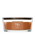 WoodWick Geurkaars Ellipse Saffron Smoke - 9 cm / 19 cm - Geurkaars in Glas - Houten Lont