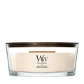 WoodWick Geurkaars Ellipse Vanilla & Sea Salt - 9 cm / 19 cm - Geurkaars in Glas - Houten Lont