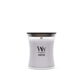 WoodWick Geurkaars Medium Lavender & Cedar - 11 cm / ø 10 cm - Geurkaars in Glas - Houten Lont